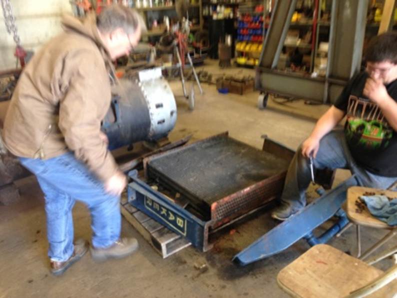 Condenser disassembly