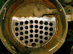Completed front flue sheet