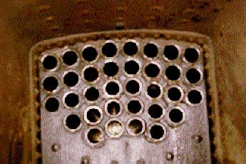 Firebox end of boiler