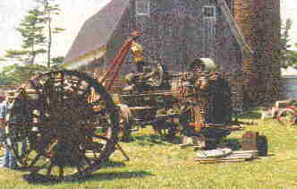Dismantled engine